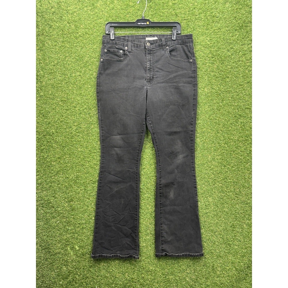 Levis 725 Jeans Womens 33 Boot Cut High Rise Dark Wash Denim Stretch 33x30